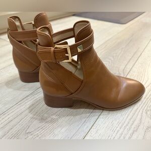Michael Kors Leather Brown Caramel Ankle Boots